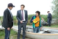 Die Detektive – (v.li.): Helmut Bohatsch (Einsatzleiter), Johannes Zirner (Felix Kukla), Serkan Kaya (Ronnie Galafinides).