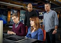 Navy CIS: L.A. – "The Sound of Silence" - Pictured: Barrett Foa (Tech Operator Eric Beale), LL COOL J (Special Agent Sam Hanna), RenÃ?