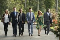 Catch me! – (v.l.n.r.) Rebecca Crosby (Annabelle Wallis); Bob Callahan (Jon Hamm); Randy "Chilli" Cilliano (Jake Johnson); Hogan "Hoagie" Malloy (Ed Helms); Anna Malloy (Isla Fisher); Kevin Sable (Hannibal Buress)