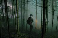Schweigend steht der Wald – Anja Grimm (Henriette Confurius) folgt einer Spur im Wald.