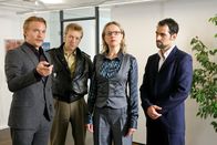 Die Rosenheim-Cops – v.l.n.r.: Christoph von Friedl, Max Müller, Susanne Hoss, Gabriel Merz)