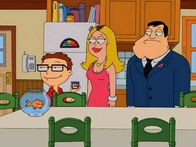American Dad! – L-R: Klaus, Steve, Francine, Stan