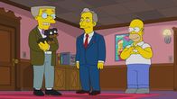 Die Simpsons – (v.l.n.r.) Smithers; Michael; Homer