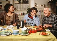 Fascht e Familie – Sandra Moser als Annekäthi Tobler, Martin Schenkel als Flip, Walter Andreas Müller als Hans Meier