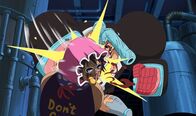 One Piece – Señor Pink (vorne); Franky (hinten)