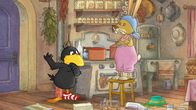 Der kleine Rabe Socke – Socke und Löffel sind sich nicht einig, was in die Suppe gehört.