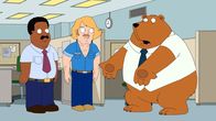 The Cleveland Show – (v.l.n.r.) Cleveland Brown; Terry; Tim der Bär