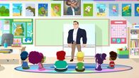 SuperHero Kindergarten – Arnold Armstrong trifft die Kinder.