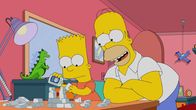 Die Simpsons – Bart (l.); Homer (r.)