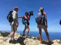 Die Bergwelt Mallorcas - Wandererlebnis Tramuntana – Wanderer in der Serra de Tramuntana.