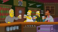 Die Simpsons – (v.l.n.r.) Fred; Homer; Lenny; Carl