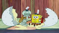SpongeBob Schwammkopf – L-R: Squidward, SpongeBob