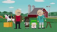 South Park – L-R: Terrance, girl scout, Kyle, Phillip