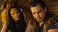 Northlander - Der Krieg der Clans – L-R: Nova (Michelle Thrush), Shappa (Nathaniel Arcand)