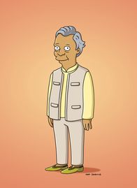 Die Simpsons – Der bangladeschischer Wirtschaftswissenschaftler Muhammad Yunus hat eine Initiative zur weltweiten Armutsbekämpfung gestartet. Klar, dass er auch Lisas Interesse geweckt hat.