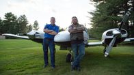 Airplane Repo - Die Inkasso-Piloten – Ken and Danny in front of the plane.