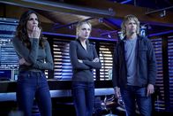 Navy CIS: L.A. – L-R: Special Agent Kensi Blye (Daniela Ruah), Anastasia "Anna" Kolcheck (Bar Paly), LAPD Liaison Marty Deeks (Eric Christian Olsen)