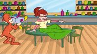 Fix & Foxi – Lucky dreht einen Film über Mama Pep.