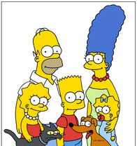 Die Simpsons – (17. Staffel) - Die Simpsons sind eine nicht alltägliche Familie: (v.l.n.r.) Lisa, Homer, Bart, Marge und Maggie ...