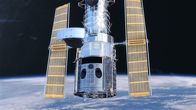 25 Jahre Hubble – CGI of the Hubble Telescope in space.