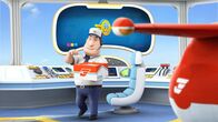 Super Wings – Roger übergibt ein neues Paket an Jett.