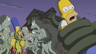Die Simpsons – (v.l.n.r) Bart, Marge, Maggie; Lisa; Homer