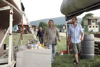 SOKO Donau – (v.li.) Stefan Jürgens (Carl Ribarski), Gregor Seberg (Helmuth Nowak), Erich Altenkopf (Johannes Weissenberger).