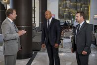 Navy CIS: L.A. – L-R: Brian Bush (Drew Waters); Sam Hanna (LL Cool J); G. Callen (Chris O'Donnell)