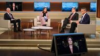 Anne Will – Moderatorin), Michael Müller (SPD), Roderich Kiesewetter (CDU) und zugeschaltet Annalena Baerbock (Bündnis 90 / Die Grünen)