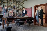 SOKO Leipzig – Von links: Simon Schubert (Wolf Danny Homann), Dr. Emma Holler (Effi Rabsilber), Moritz Brenner (Johannes Hendrik Langer) und Ina Zimmermann (Melanie Marschke)