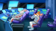 Geronimo Stilton – Germonimo und Thea fliegen zur Rettung von Effeff und Benjamin in den Weltraum.