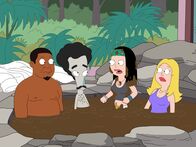 American Dad! – L-R: Ron, Roger, Hayley, Francine