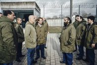Tatort – (v.li.): Heiner Berger (Thomas Darchinger) und Martin Liebeck (Merlin Leonhardt) werden von Metin Demir (Kailas Mahadevan) und Hassan Aslan (Hakan Koc) bedroht.