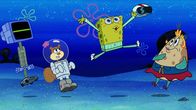 SpongeBob Schwammkopf – L-R: Karen, Sandy, SpongeBob, Mrs. Puff