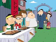American Dad! – L-R: Toshi, Steve, Schmuely, Barry, Stan, Roger