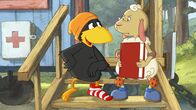 Der kleine Rabe Socke – Socke braucht Wolle als Dedektiv Assistenten.