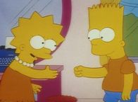 Die Simpsons – Lisa und Bart beschließen, ein Drehbuch zu schreiben.