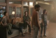 The Gifted – L-R: Sage (Hayley Lovitt); Dreamer (Elena Satine); Reed (Stephen Moyer); Marcos (Sean Teale); Clarice (Jamie Chung)