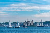 Segeln: Kieler Woche – Windjammer Parade vor Laboe, Traditionssegler, Gaffelschoner, Kieler Woche 2022, Kieler Förde, Kiel, Schleswig-Holstein, Deutschland, Europa