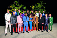 Die Bachelorette – L-R: Giuliano, Matthias, Heinz, Gian, Marcel, Gökhan, Peter, Thiemo, Yuliya Benza, Yuri, Urs, Luca, Patrick, Salvatore, Dino, Andrei, Angelo