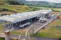 Leben mit Vulkanen – Die beiden Geothermiekraftwerke Pico Vermelho und Ribeira Grande decken zusammen etwa 42 Prozent des Bedarfs an elektrischer Energie der Insel.