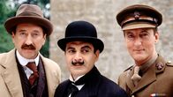 Agatha Christie's Poirot – v.l.n.r. Chief Inspector Japp (Philip Jackson), Hercule Poirot (David Suchet) und Lieutenant Hastings (Hugh Fraser)