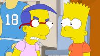 Die Simpsons – Als Milhouse (l.) erfährt, was Bart (r.) ihm angetan hat, ist er außer sich vor Wut ...
