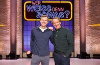 Wer weiß denn sowas? – Die Kandidaten: Der ehemalige Skispringer, Severin Freund (l.) und der ehemalige Skirennläufer, Markus Wasmeier (r.).