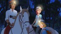 Lenas Ranch – (v.l.:) Angelo, Anna und Nico abends auf der Suche nach dem “Bleichen Pferd”.