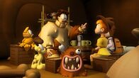 The Garfield Show – Jon, Angie und Garfield erfahren, dass Lyman in Wahrheit der Zabadu ist und wie es dazu kam.
