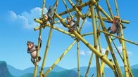 Das Dschungelbuch – Die Affen bauen einen Bambusturm für Affenkönigin Mascha. Der soll bis zur Sonne reichen.