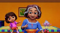 Dora – v.li.: Dora, Abuela, Boots