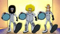 The Freak Brothers – (v.l.n.r.) Phineas T. Phreakers; Fat Freddy Freekowtski; Freewheelin' Franklin Freek