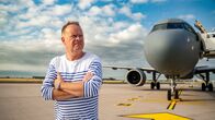 Am Puls – Christian Sievers vor dem Flug mit der Flugbereitschaft des BMVg von Berlin nach Vilnius.